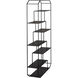 Marquise Matte Black Bookcase