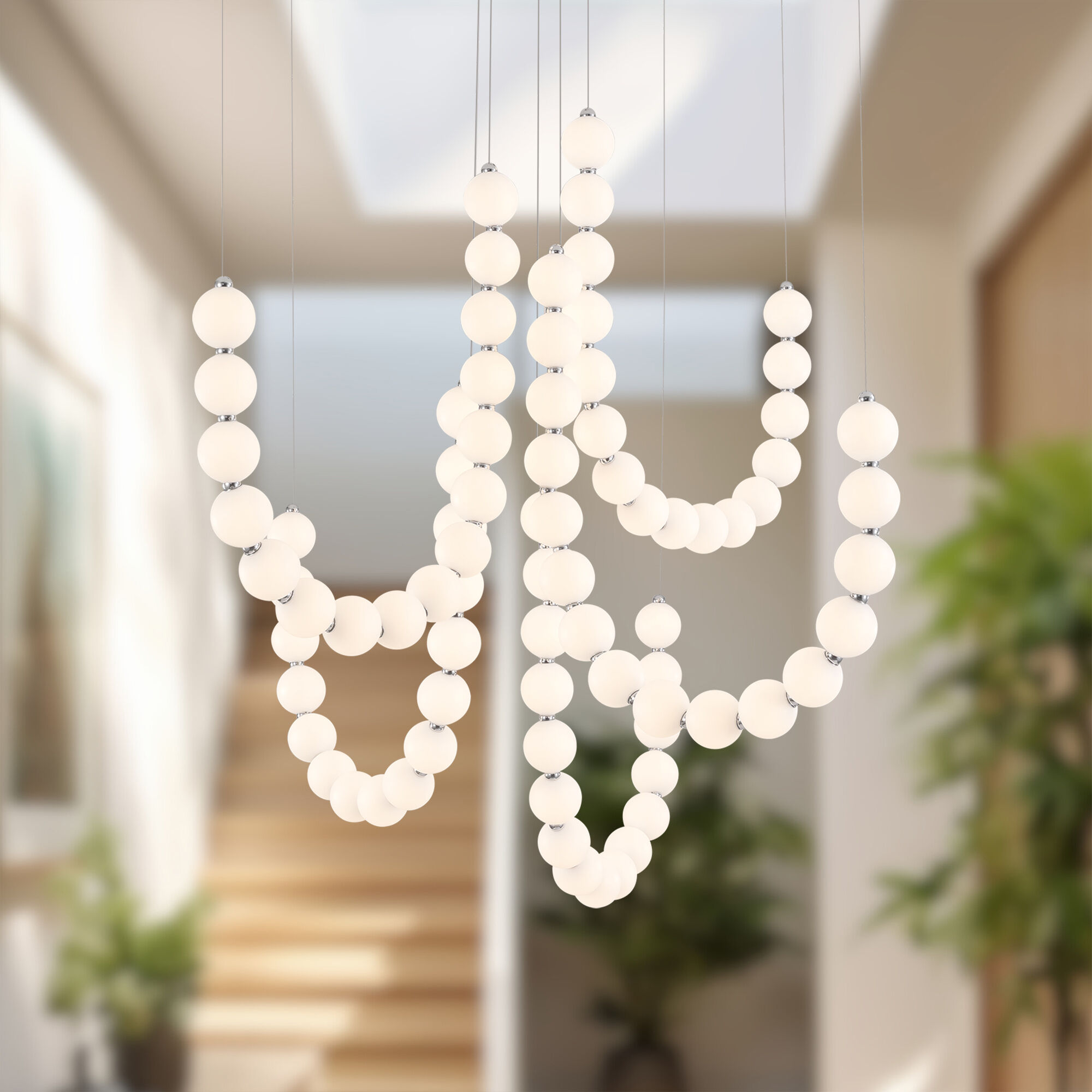 Akoya 12.63 inch Chrome Chandelier Ceiling Light