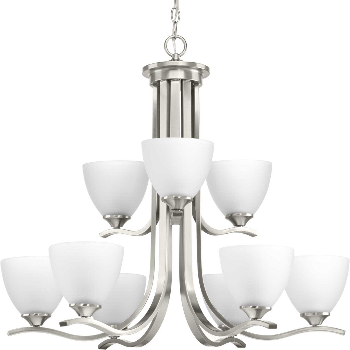 Antelo View Dr 9 Light 27.75 inch Brushed Nickel Chandelier Ceiling Light