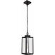 Marin 1 Light 6.5 inch Textured Black Outdoor Pendant
