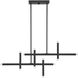 Manhattan LED 48 inch Matte Black Linear Chandelier Ceiling Light