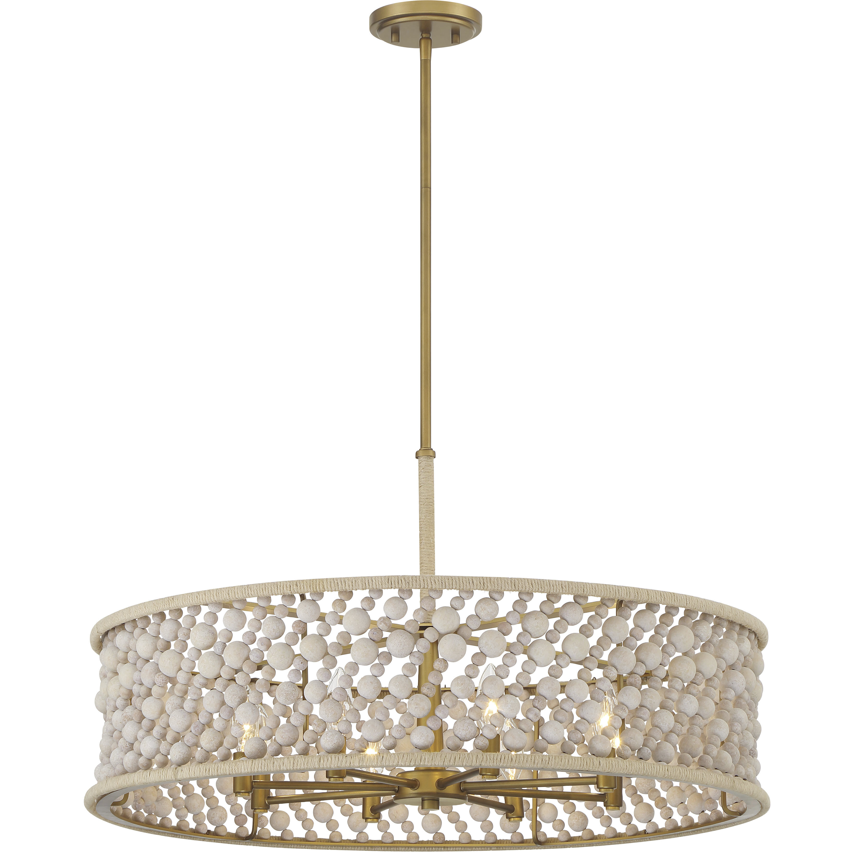 Horsmore 8 Light 29.5 inch Legacy Brass Pendant Ceiling Light