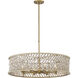 Horsmore 8 Light 29.5 inch Legacy Brass Pendant Ceiling Light