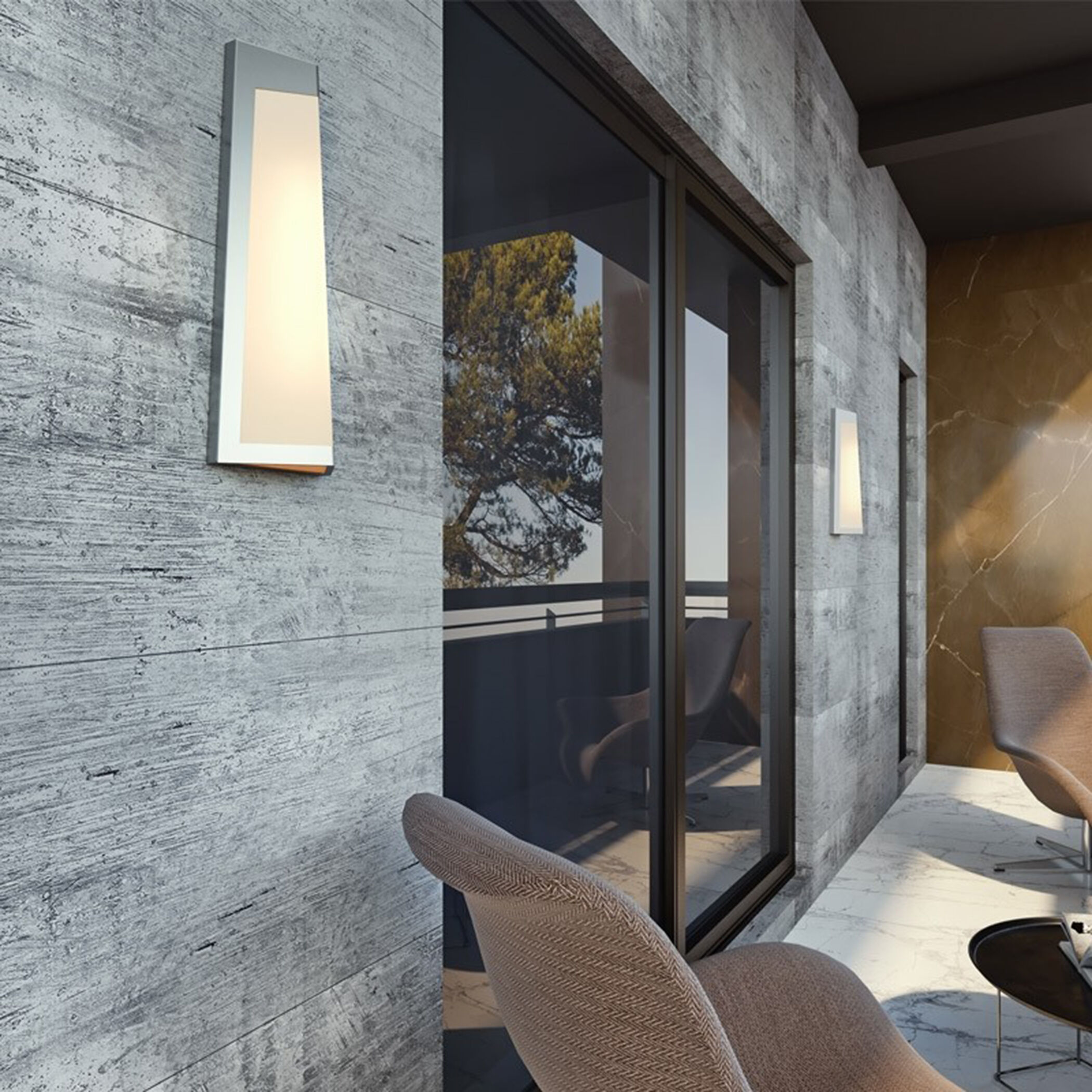 Pasadena LED 17.99 inch Textured Grey Outdoor Sconce