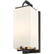 Sana 1 Light 18.5 inch Black Outdoor Wall Light