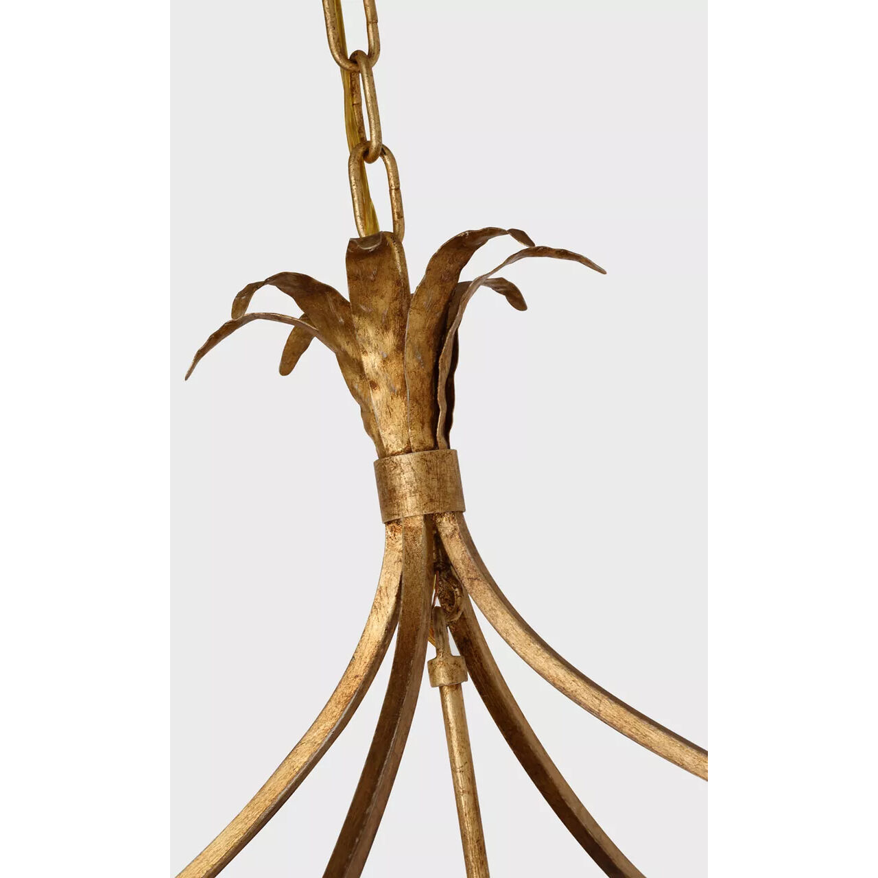 Chapman & Myers Gramercy LED 17 inch Gilded Iron Lantern Pendant Ceiling Light