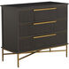 Riggs Sesame Black and Stained Brass Chest