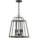 Hasting 4 Light 14 inch Noblewood with Iron Pendant Ceiling Light