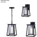 Blackwell LED 8 inch Matte Black Outdoor Pendant
