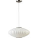 Lys 1 Light 20 inch White Pendant Lamp Ceiling Light