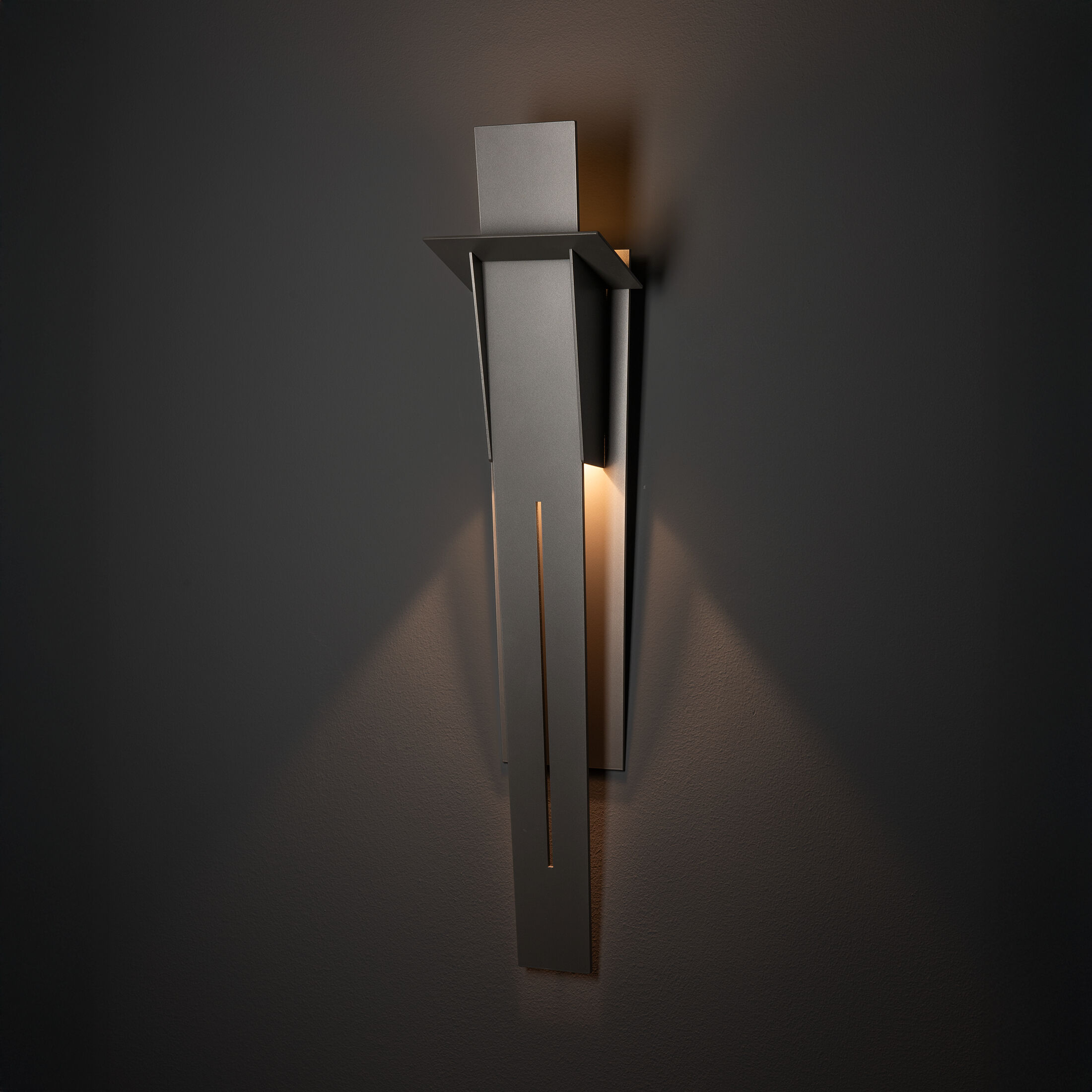 Linea 2 Light 31.3 inch Coastal Burnished Steel Outdoor Wall Sconce