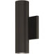 Caliber LED 10 inch Bronze Outdoor Wall Light, dweLED