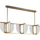 Anders 58.75 inch Vintage Brass Linear Pendant Ceiling Light