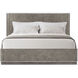 Hudson Pebble Grey US King Bed, Wooden