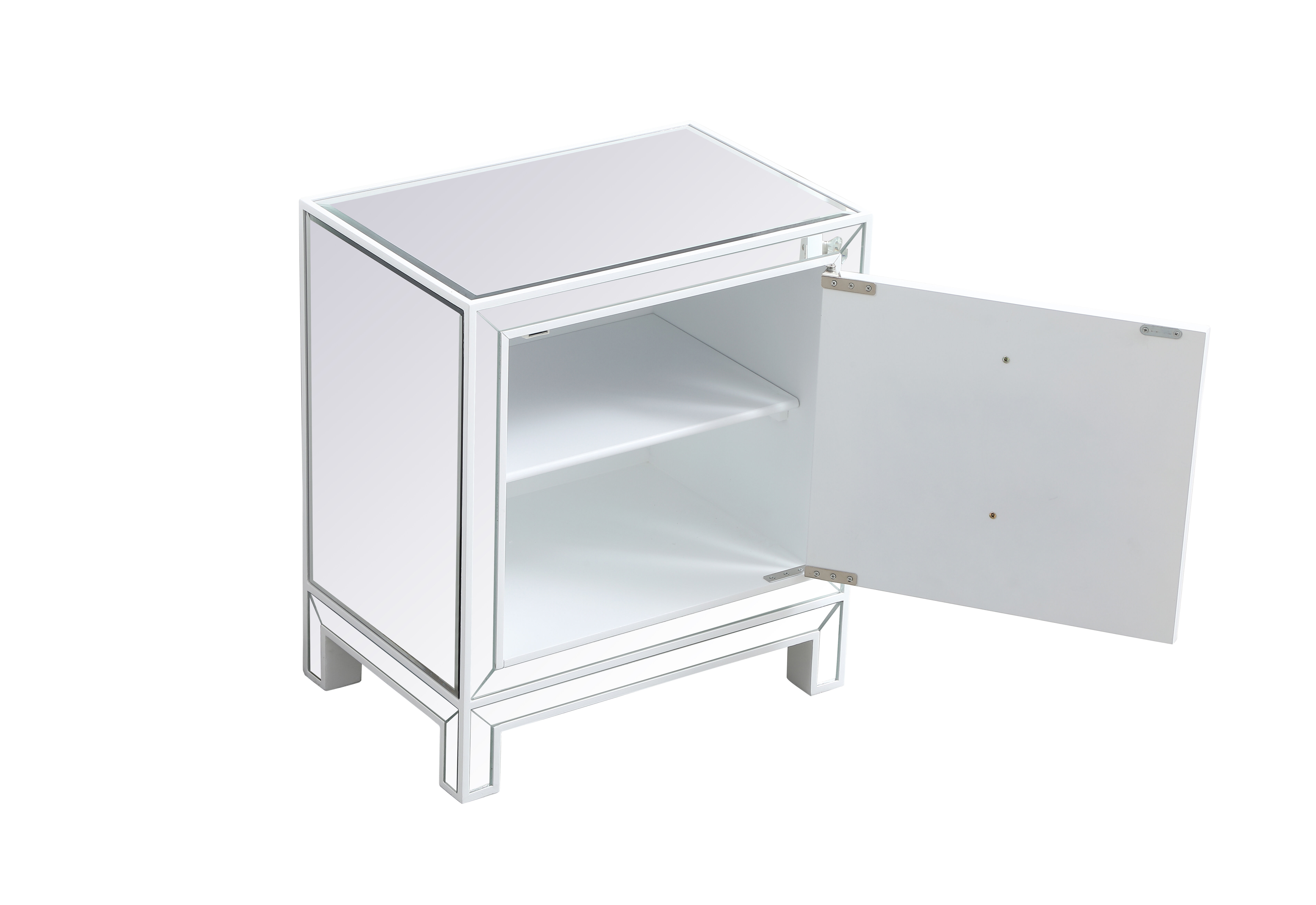 Reflexion 24 X 21 inch White Nightstand