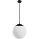 Hepburn 3 Light 16 inch Matte Black Pendant Ceiling Light