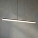 Astoria 1 Light 60 inch Light Stone and Brass Linear Chandelier Ceiling Light