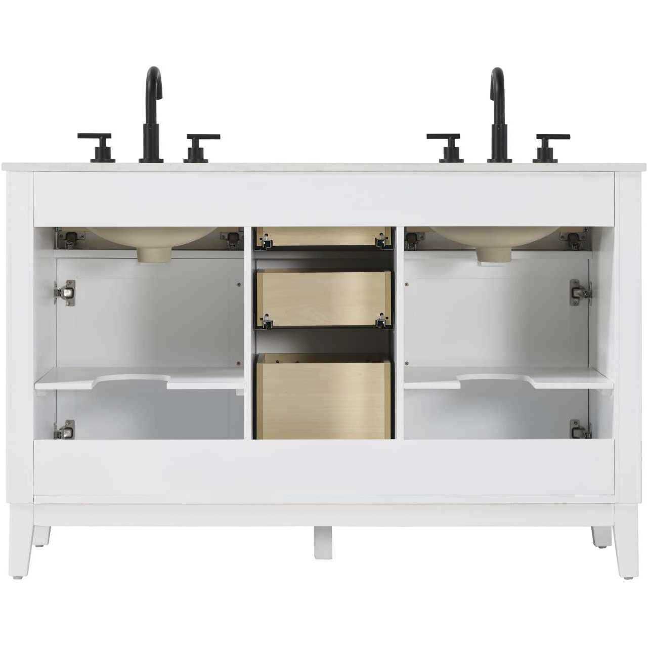 Virginia 54 X 35 inch White Bathroom Vanity Cabinet