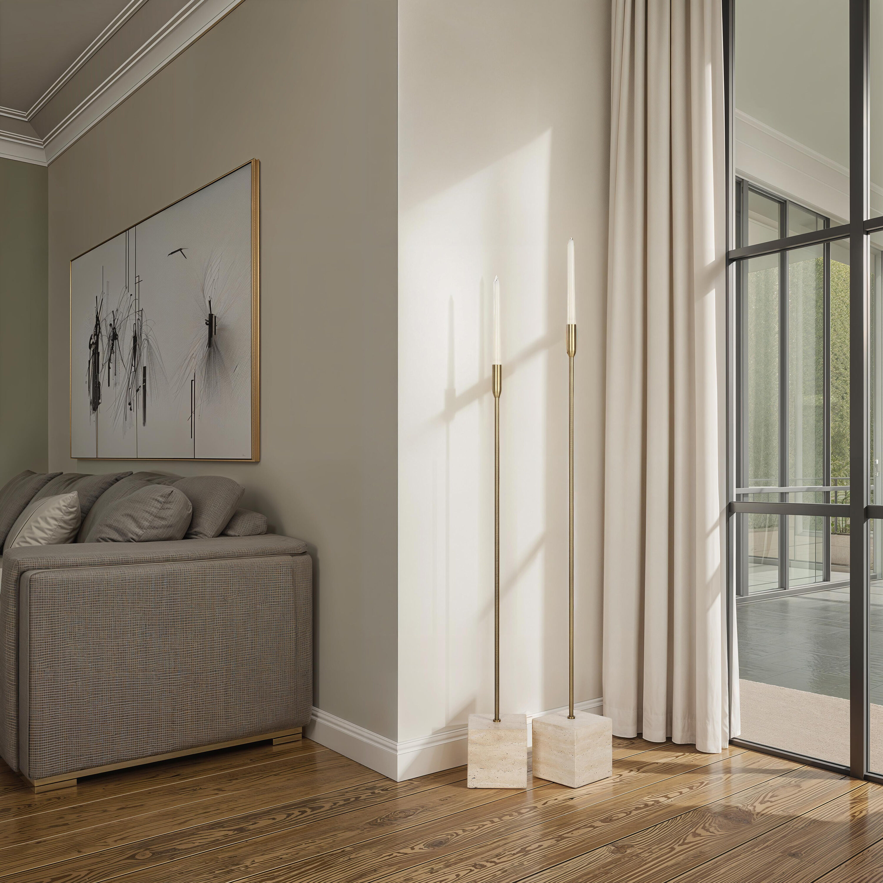 Chambers 42 X 6 inch Candle Holders, Set of 2