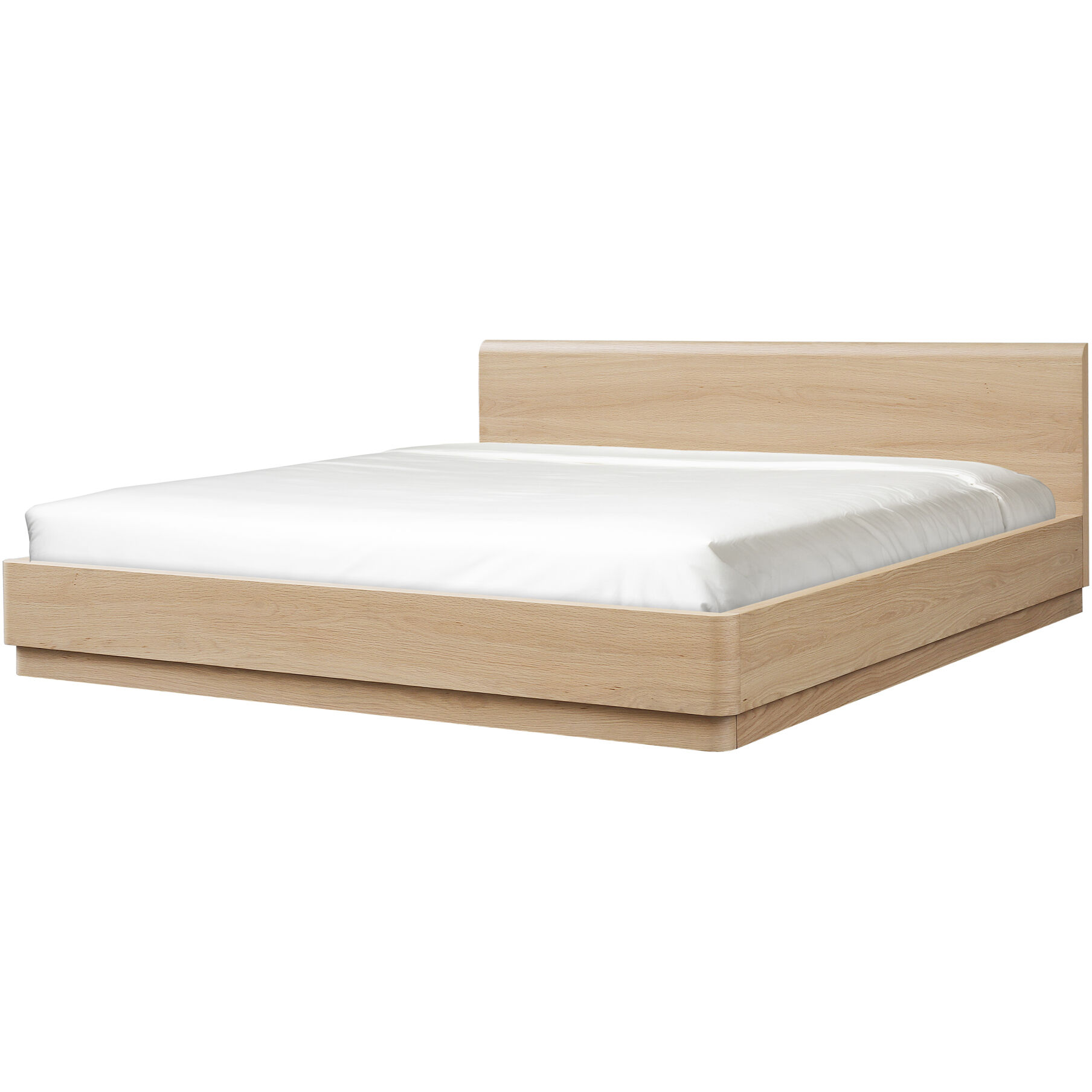 Round Off Brown Bed, King