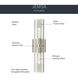 Jemsa 2 Light 18 inch Polished Nickel Wall Sconce Wall Light