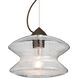 Zen 1 Light Bronze Cable Pendant Ceiling Light