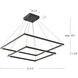 Piazza 31.5 inch Black Chandelier Ceiling Light