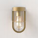 Cabin 1 Light 8.66 inch Antique Brass Exterior Wall Light