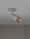 Exhaust Spot LED 2.36 inch Stone / Brass Flush Mount Ceiling Light