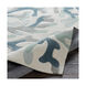 Cosmopolitan 96 X 30 inch Dark Blue/Medium Gray/Sea Foam/Light Gray/Ivory Rugs, Polyester