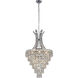 Chique 9 Light 16 inch Chrome Chandelier Ceiling Light