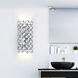 Chique 4 Light 7 inch Chrome Wall Light
