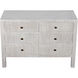 Conrad White Wash Dresser, 6 Drawer