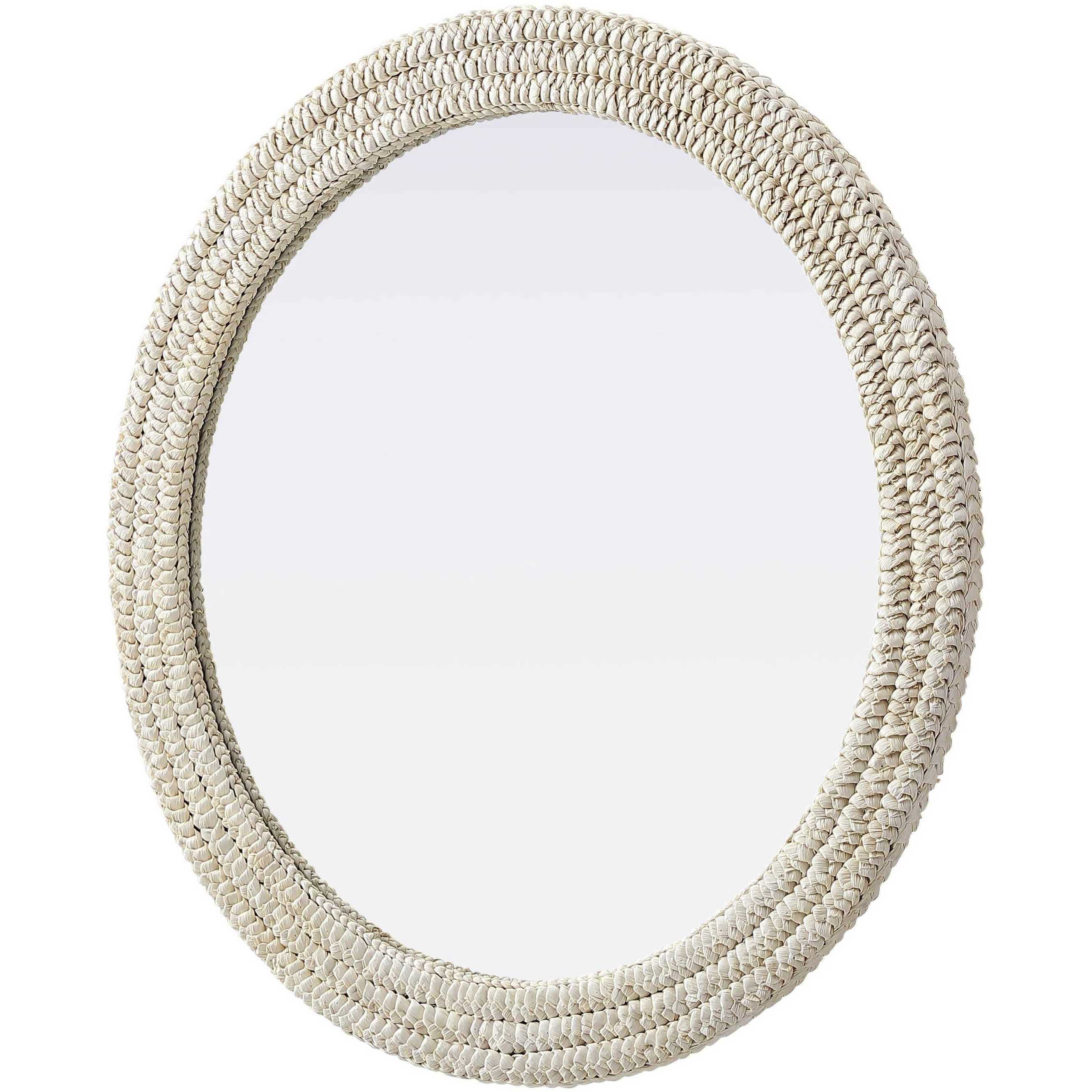 Marlowe 36 X 36 inch Linen White Mirror