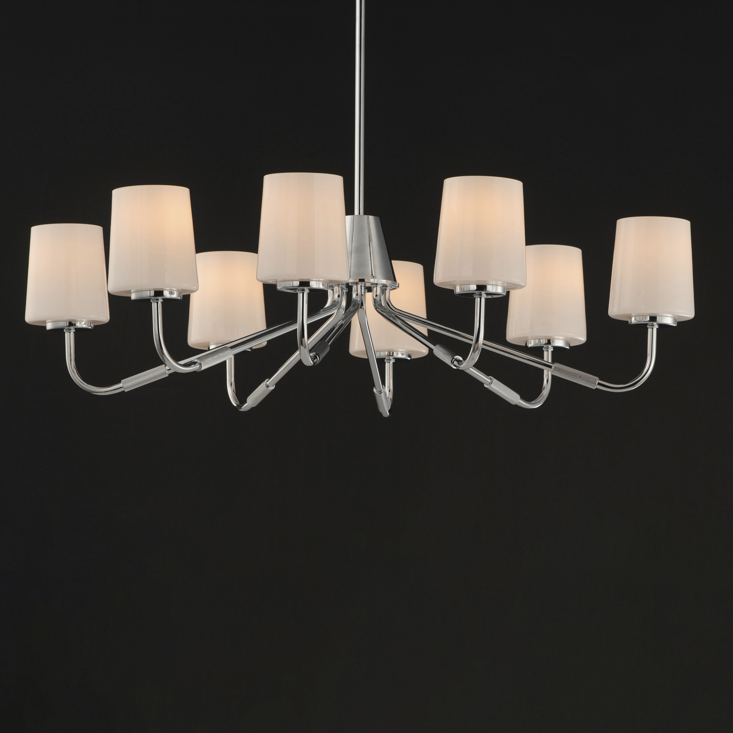 Durham 8 Light 34.25 inch Polished Chrome Chandelier Ceiling Light