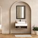 Bach 43.5 X 30.75 inch Dark Walnut and Plated Antique Brass Mirror