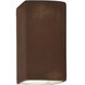 Ambiance 1 Light 9.5 inch Real Rust Outdoor Wall Sconce, Small
