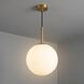 Nube LED 9 inch Satin Brass Pendant Ceiling Light
