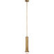 Kelly Wearstler Precision LED 4.5 inch Antique-Burnished Brass Elongated Pendant Ceiling Light, Petite