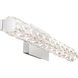 Luster LED 33 inch Polished Chrome Vanity Light Wall Light