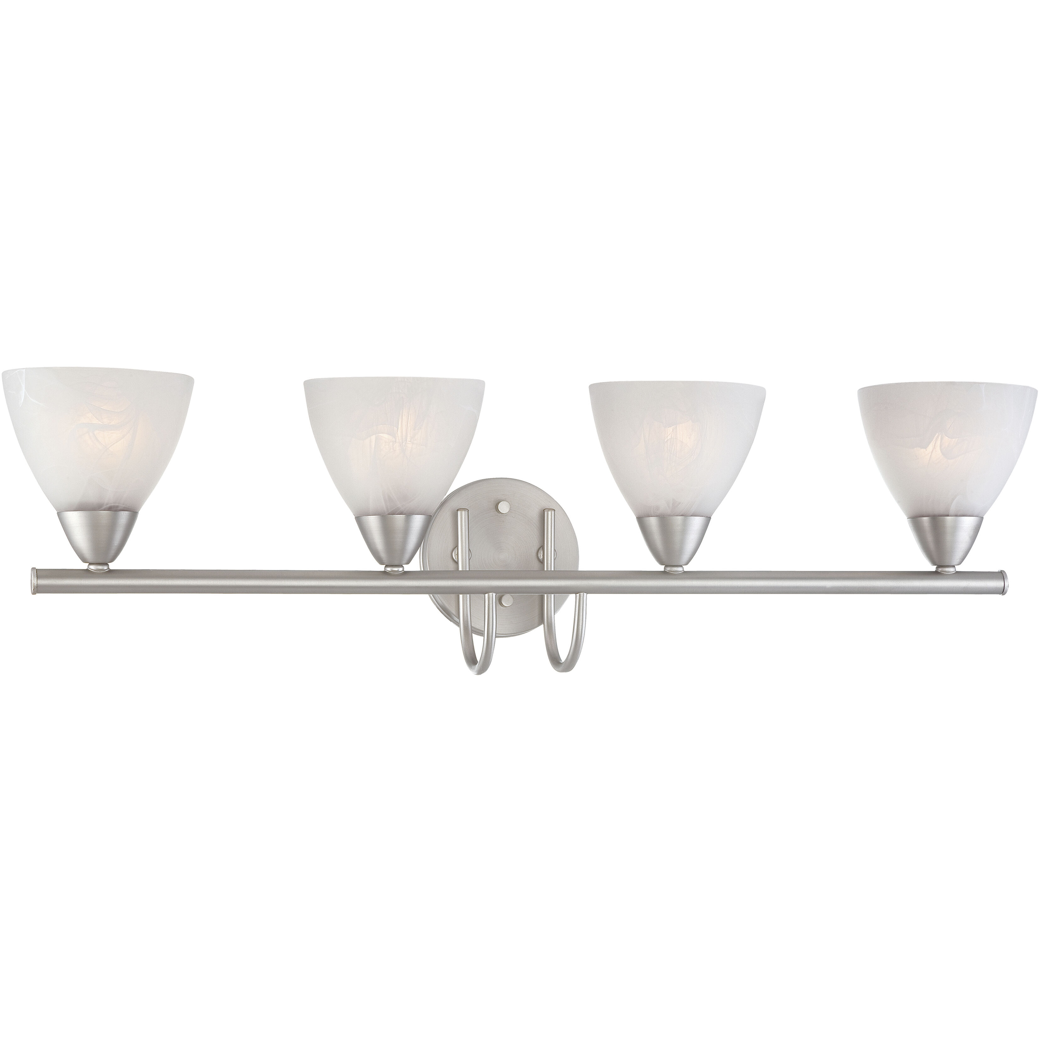 Tia 4 Light 30.75 inch Matte Nickel Vanity Light Wall Light
