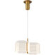 Kenzo LED 7.63 inch Polished Anodized Bronze Pendant Ceiling Light