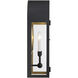 Grotto 2 Light 22.5 inch Matte Black with Vintage Gold Outdoor Wall Lantern