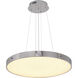 Canada LED 24 inch Chrome Chandelier Ceiling Light