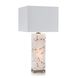 Calcite 36 inch 60 watt White and Gold Table Lamp Portable Light