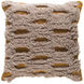 Mammoth 22 inch Saffron, Taupe Pillow Cover