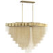 Bloomfield LED 28.5 inch Gold Chandelier Ceiling Light