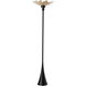 Pangea 83.4 inch 60.00 watt Black with Modern Brass Torchiere Portable Light in Black/Modern Brass