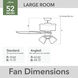 Gatlinburg 52 inch Matte Silver with Light Gray Oak Blades Ceiling Fan