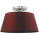Belclaire 1 Light 13 inch Brushed Nickel Semi-Flush Mount Ceiling Light
